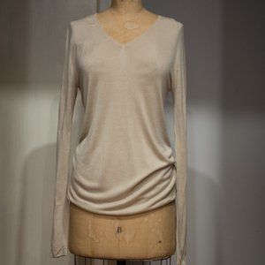 Massimo Alba Cashmere Lightweight V-Neck Long-Sleeve Sweater